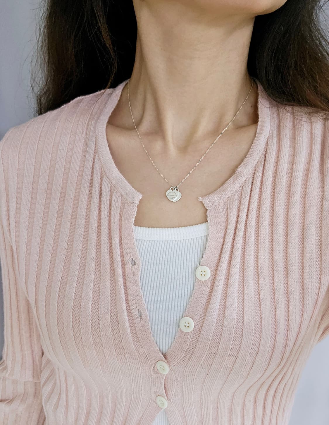 티파니앤코 리턴투 더블하트 미니 실버 목걸이 [정품] 상품이미지6