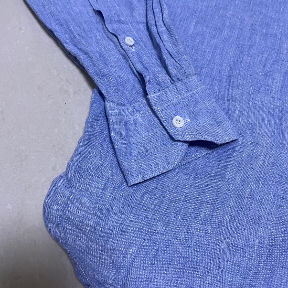 antonio laverda 프렌치 리넨 컷어웨이 카라 상품이미지4