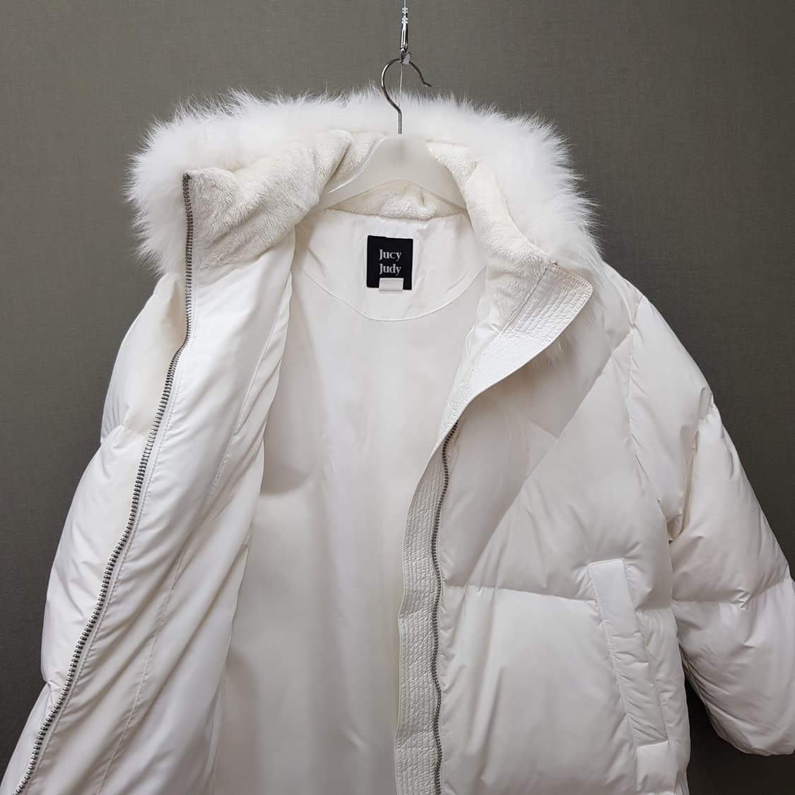 JUCY JUDY 2022 폭스 퍼 카라 덕다운 패딩  85사이즈 상품이미지6