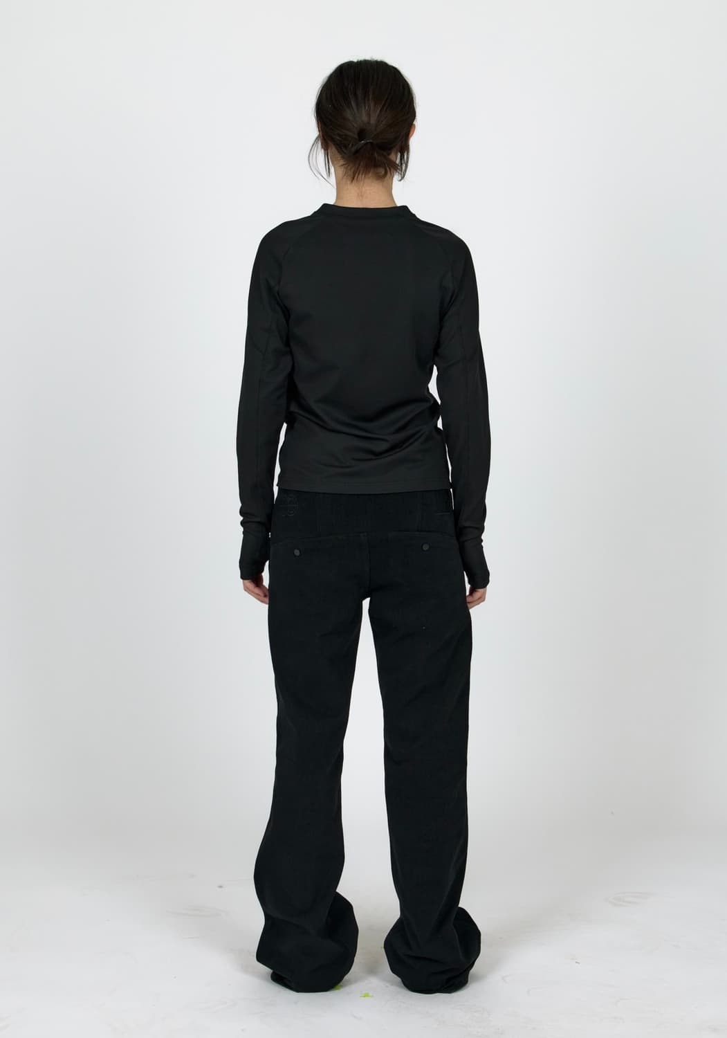 Mpa GRID LONG SLEEVE WOMAN (BLACK) 상품이미지3