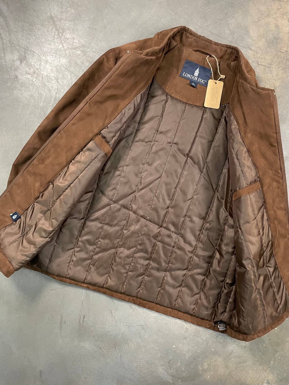 런던포그 스웨이드 블루종 자켓 상품이미지4