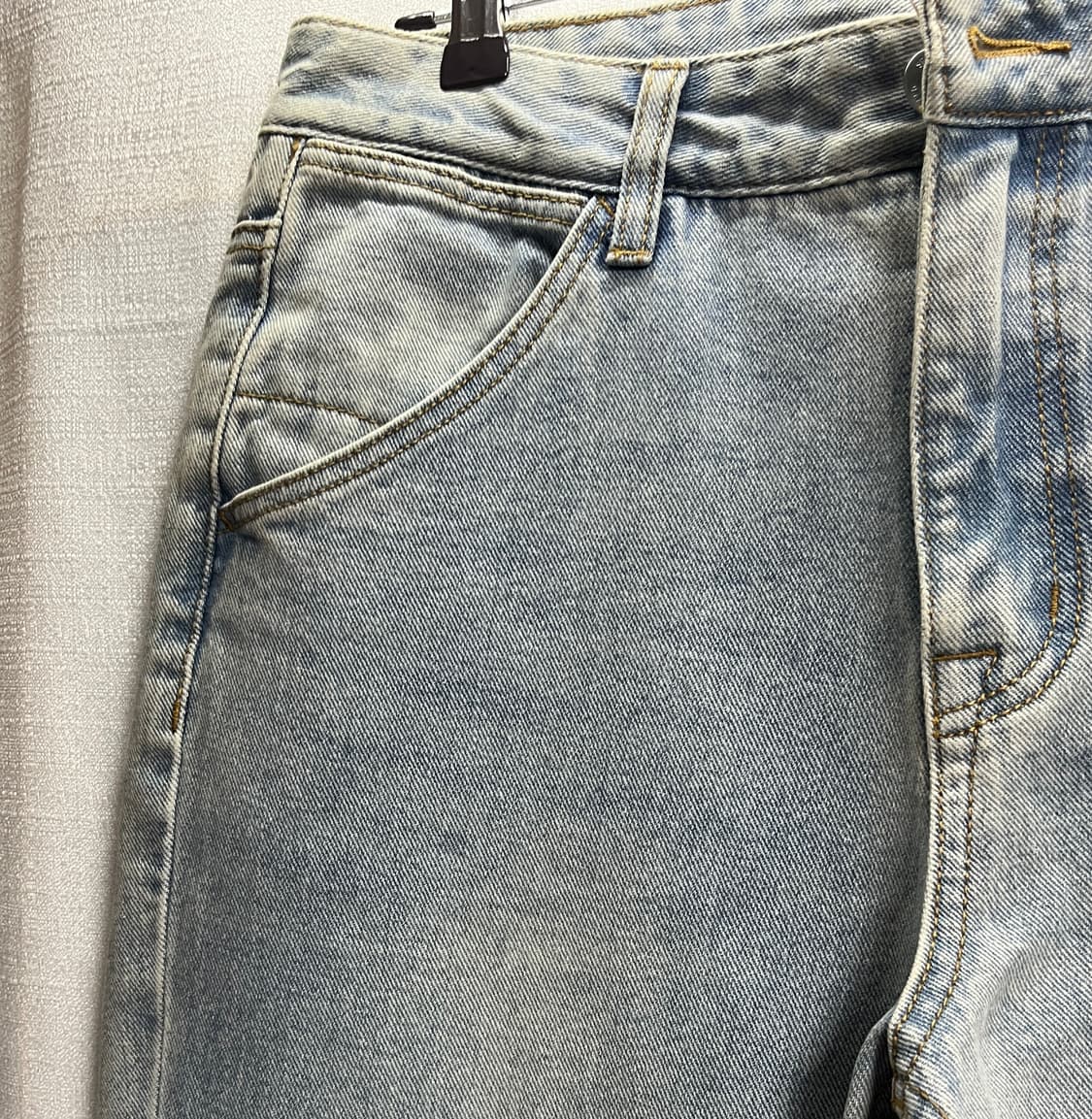 새상품 스파오 와이드 연청 데님팬츠 32 상품이미지4