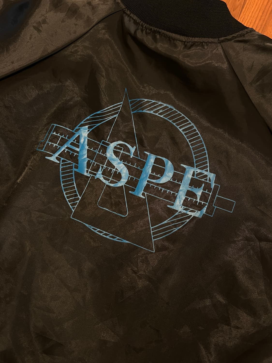 90s HartWell 하트웰 ASPE 스타디움 새틴 자켓 (USA) 상품이미지9