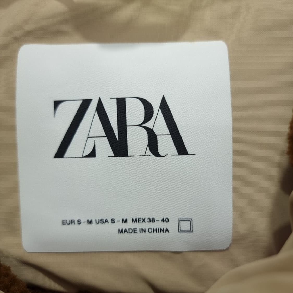 [자라] 안감 양털 후리스 후드 아노락 바람막이 자켓 베이지 M18666 상품이미지8