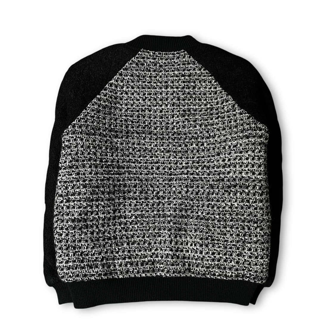 게스 블랙 화이트 트위드 블루종 자켓 XS 상품이미지2