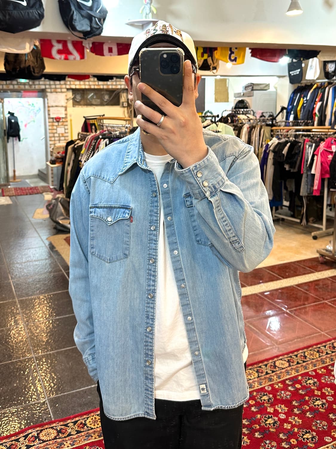 리바이스 웨스턴 샴브레이 셔츠 XL 상품이미지1