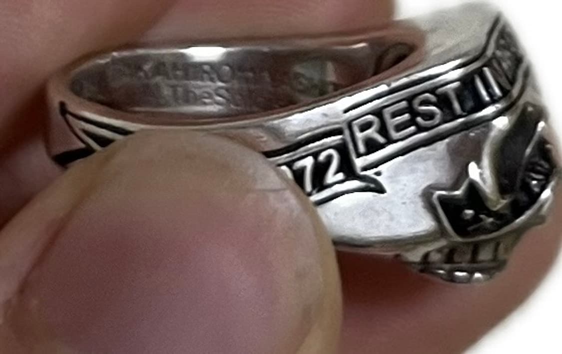 (Us 9.5) 솔로이스트 루비 스컬 링 상품이미지4