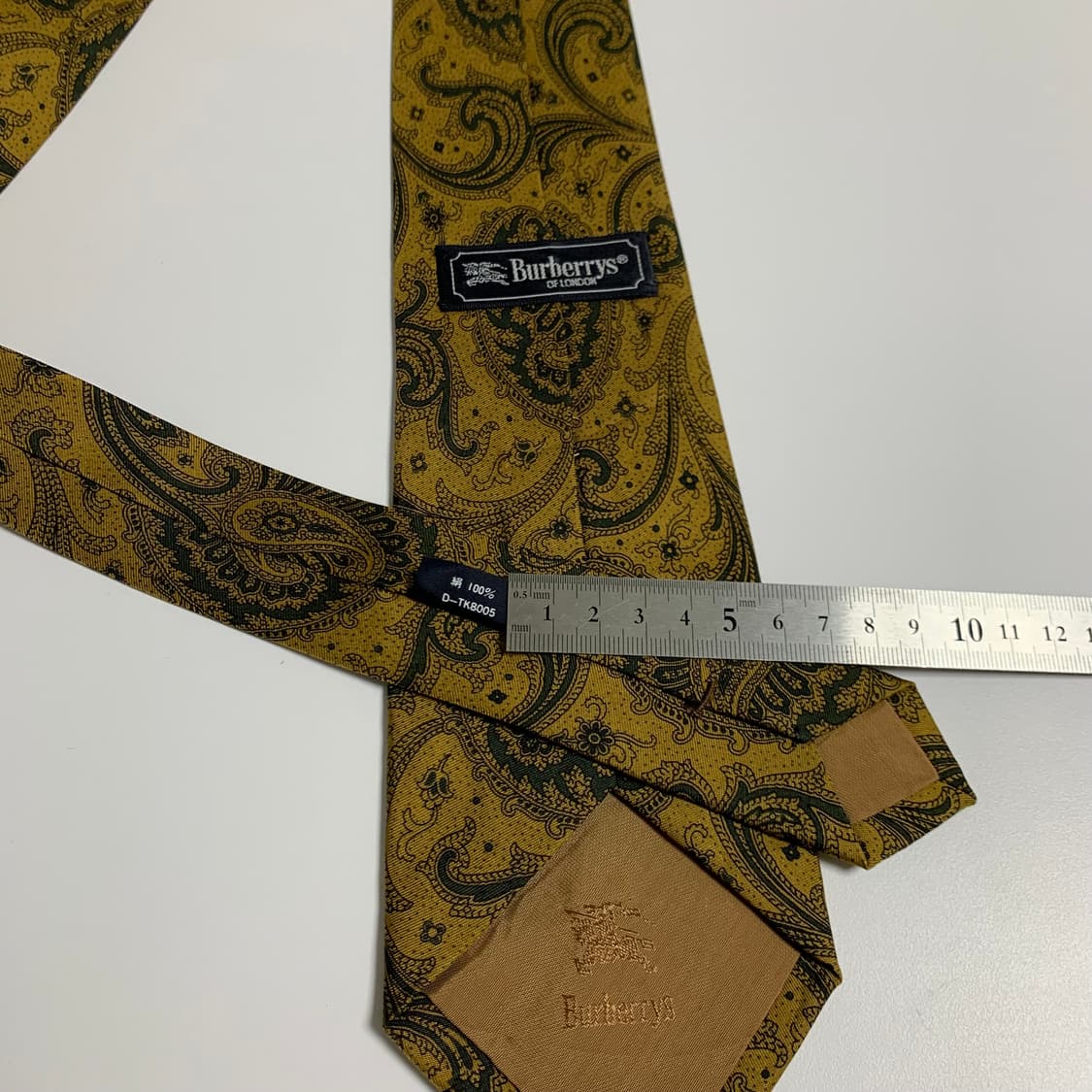 버버리(BURBERRY) 페이즐리 명품넥타이 100실크 최상급 A+등급 상품이미지7