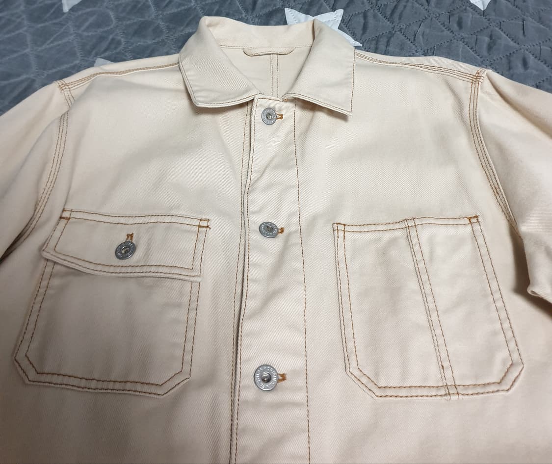 스파오 빈티지 아웃포켓 필드 자켓 베이지 (L) 상품이미지2