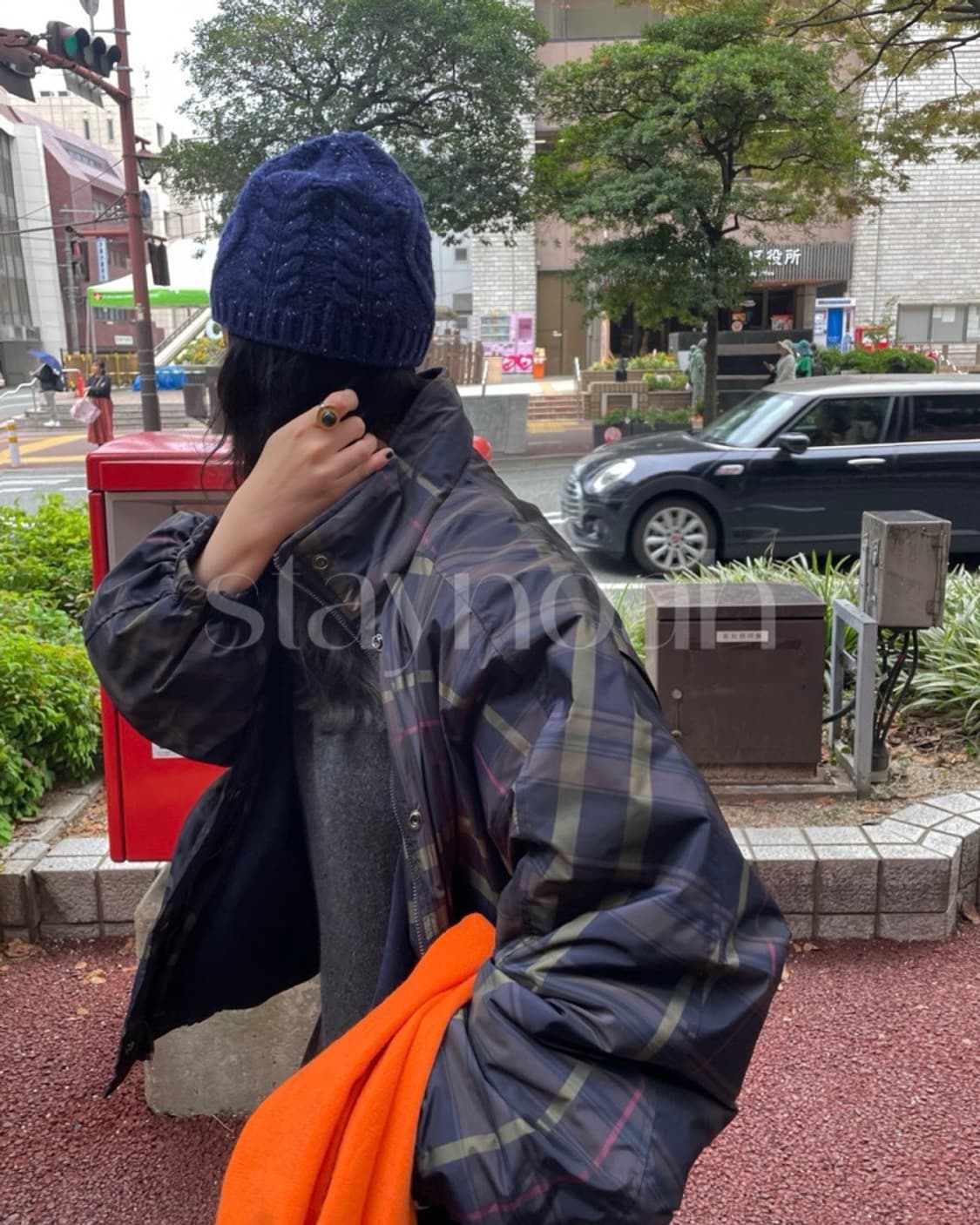 바스켓 체크 바시티 후리스 점퍼 상품이미지1