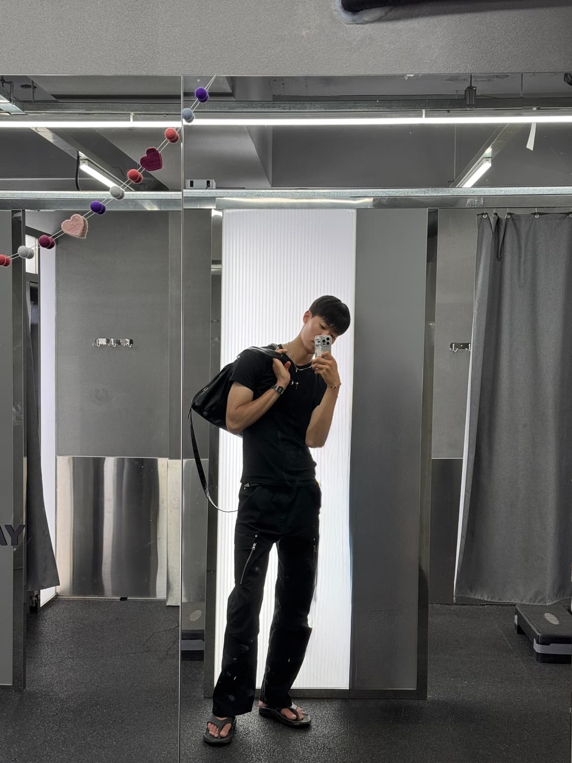 [3] 떠그 클럽 백 티셔츠 슬림 블랙 상품이미지5