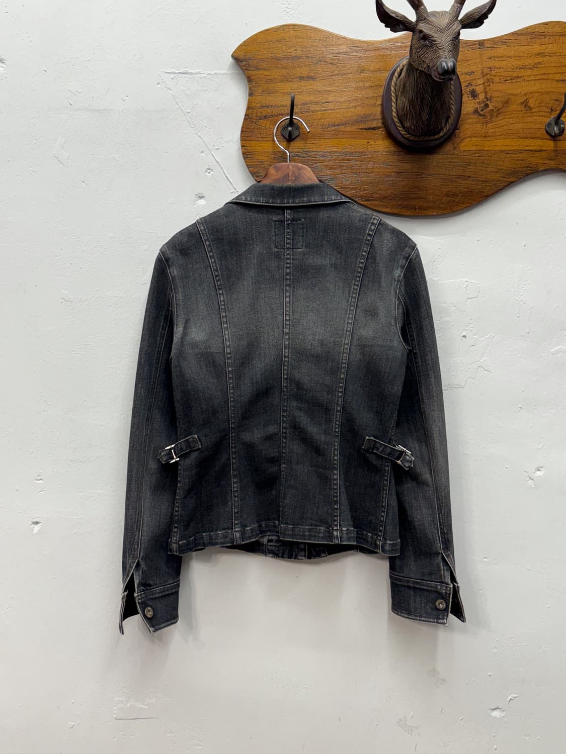 KUMIKYOKU Belted Zip-Up Denim Jacket 상품이미지5