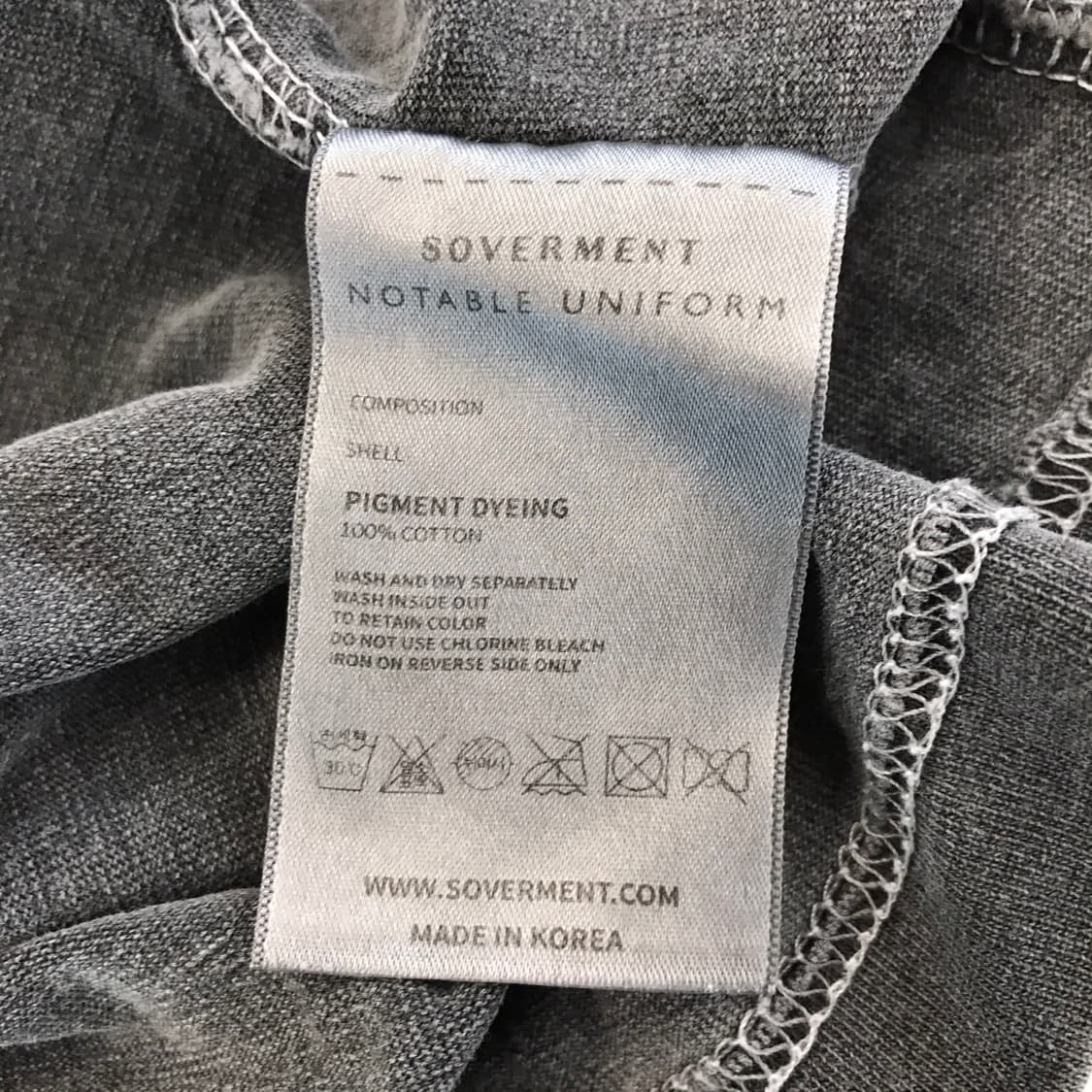 소버먼트 SOVERMENT 피그먼트 460g 롱슬리브 [XL] 상품이미지6