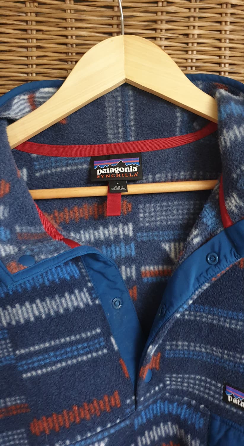 파타고니아 헤비웨이트 신칠라 풀오버 리버트라이브 네이비블루 L 상품이미지5