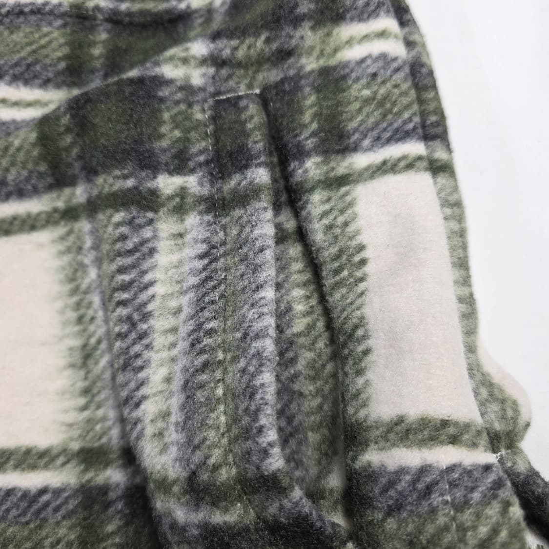 1796 코오롱스포츠 여성 체크 플리스 셔켓 90  RFID 상품이미지5