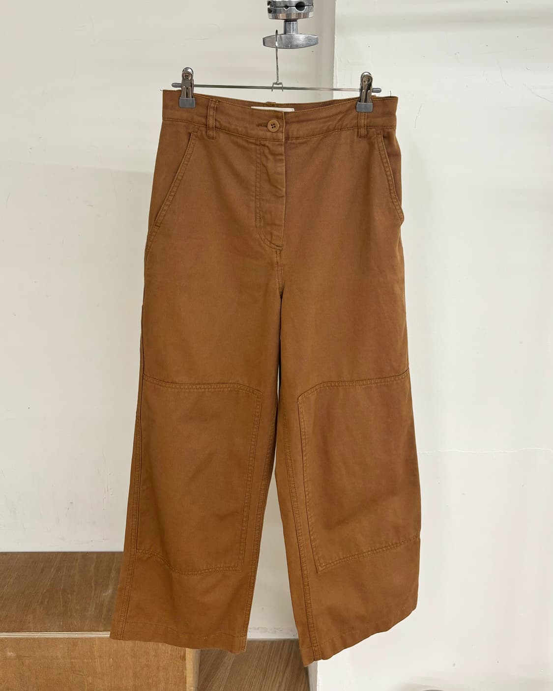 막스마라 브라운 카고 와이드 팬츠 상품이미지1