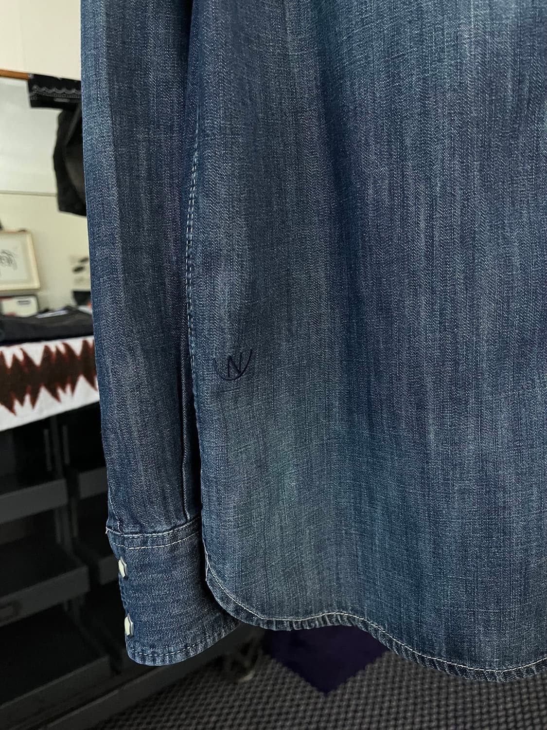 네이버후드 데님 웨스턴 셔츠 상품이미지5