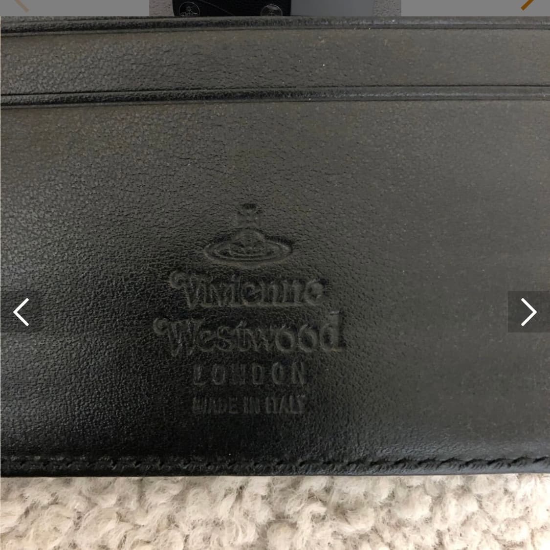 비비안 웨스트우드 아카이브 은장 orb 블랙레더 하프월렛 반지갑 상품이미지4