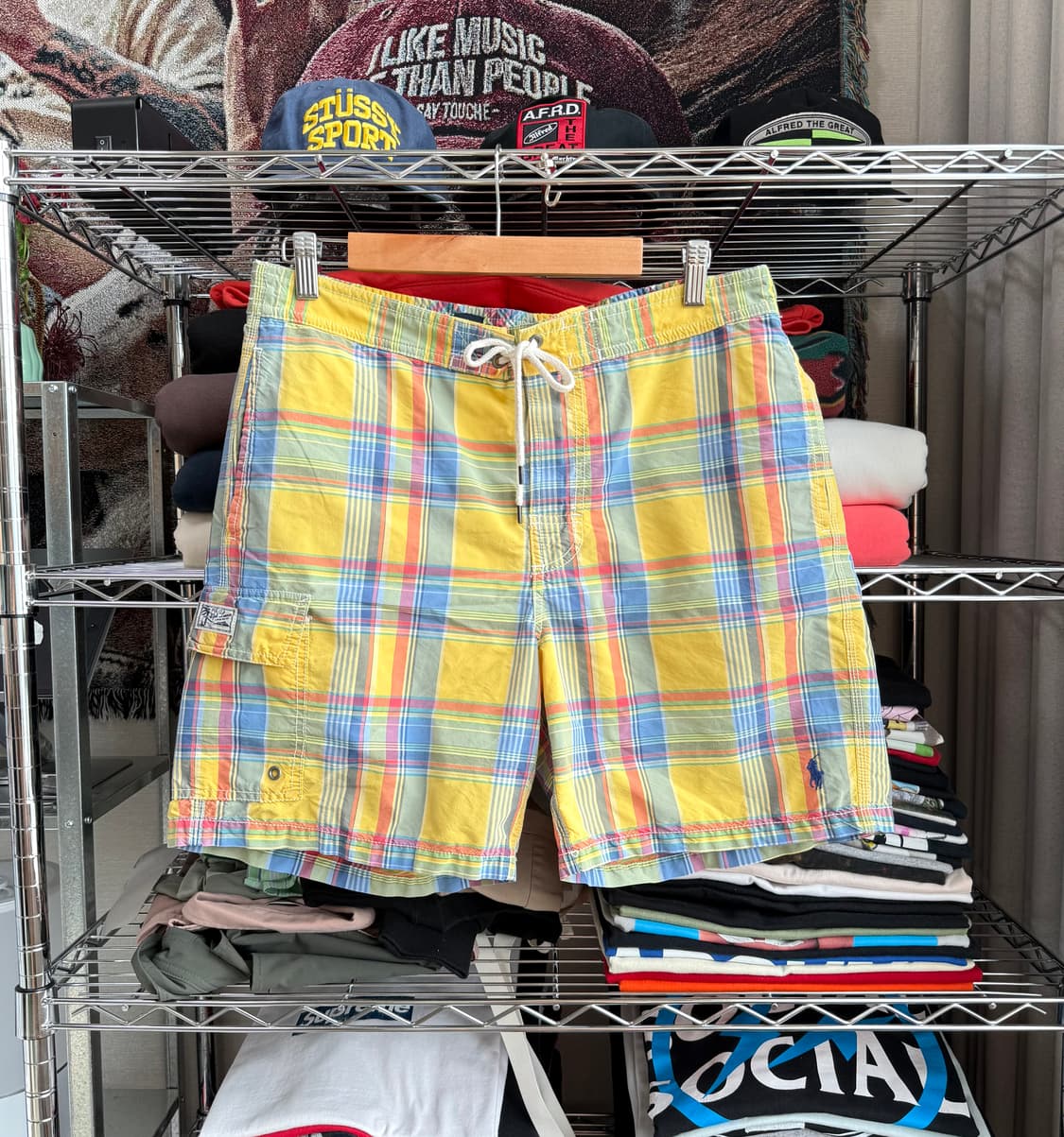폴로 랄프로렌 마드라스 숏 팬츠 상품이미지3
