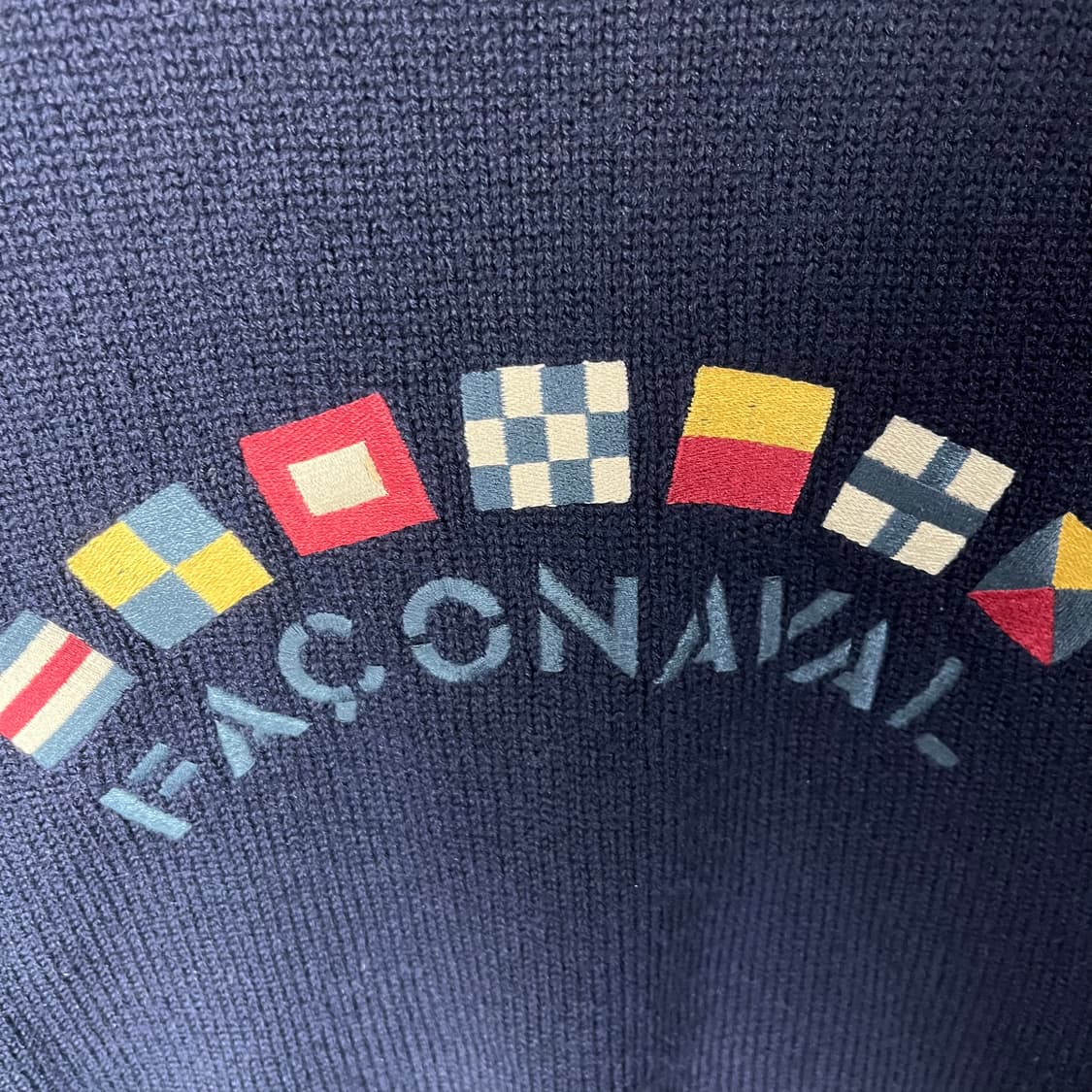 [Faconnable] 파쏘나블 로고자수 울 니트 상품이미지4