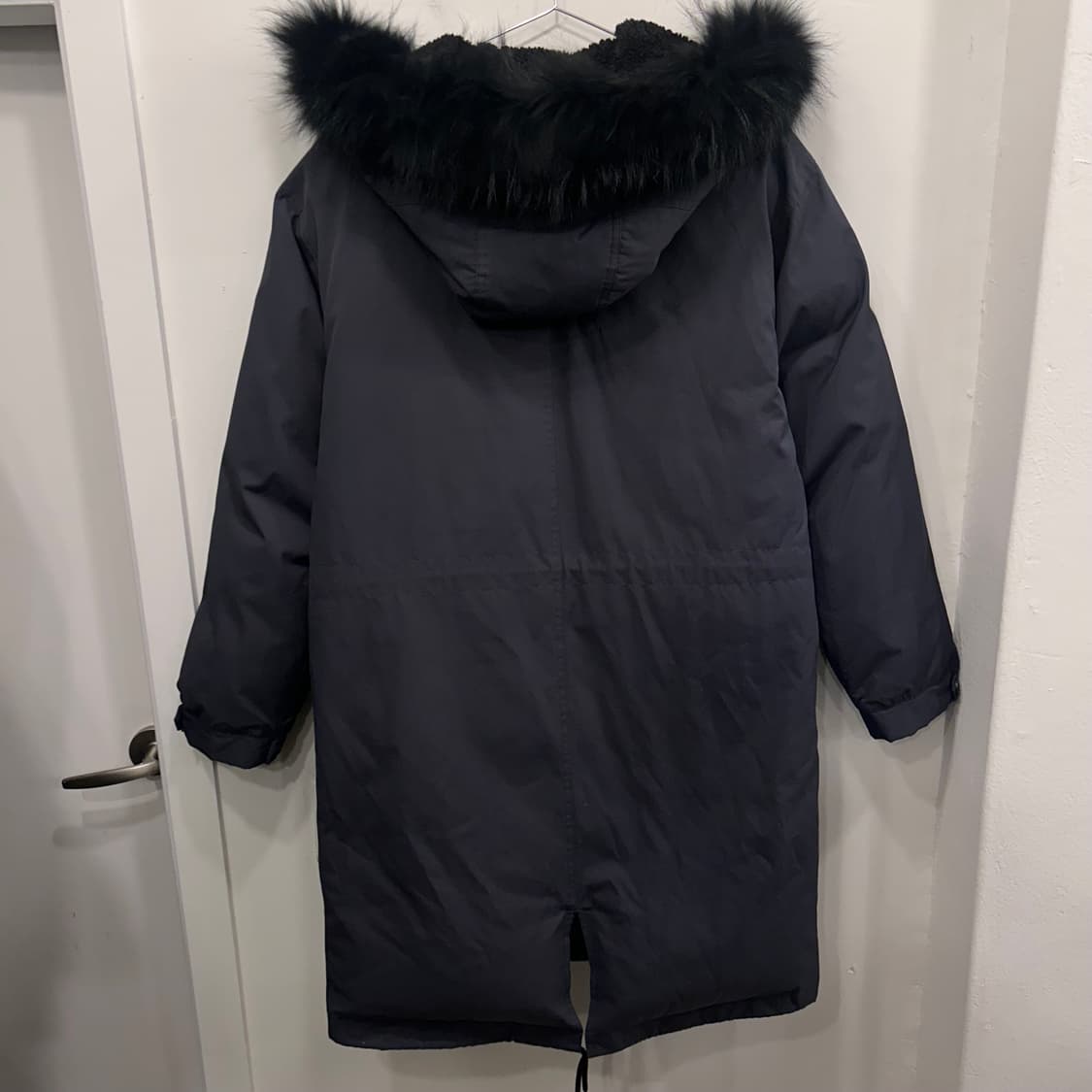 H.CONNECT 덕다운 헤어후드 롱 야상 패딩 상품이미지5