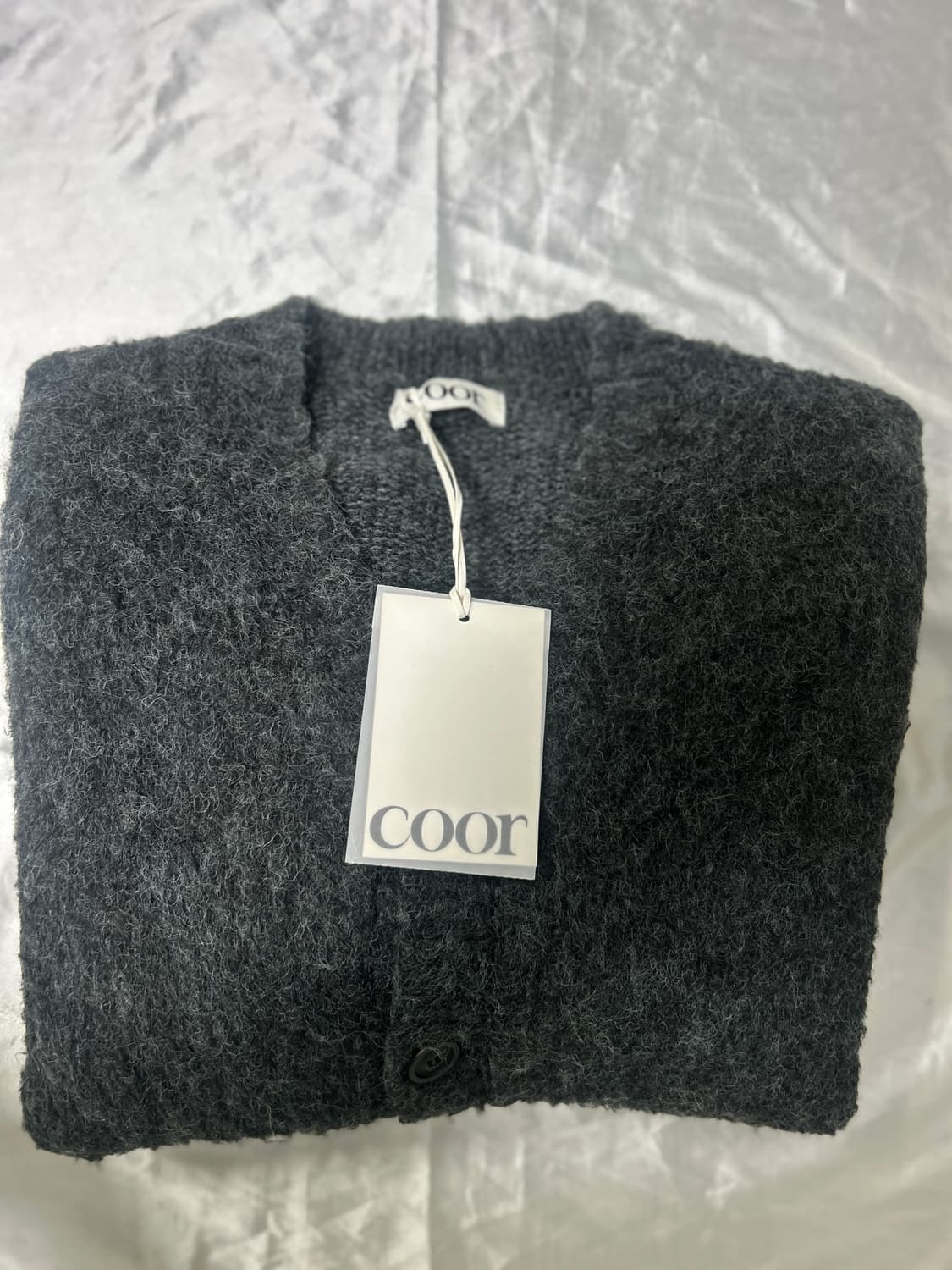 쿠어 헤어리 V넥 가디건 상품이미지7