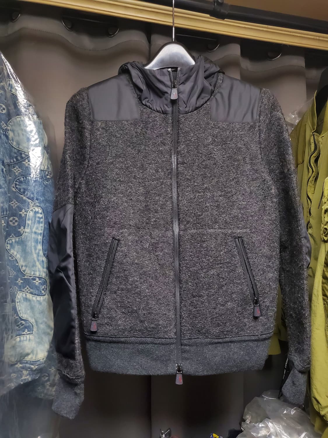 몽클레어 그레노블 모헤어 나일론후드자켓 상품이미지1