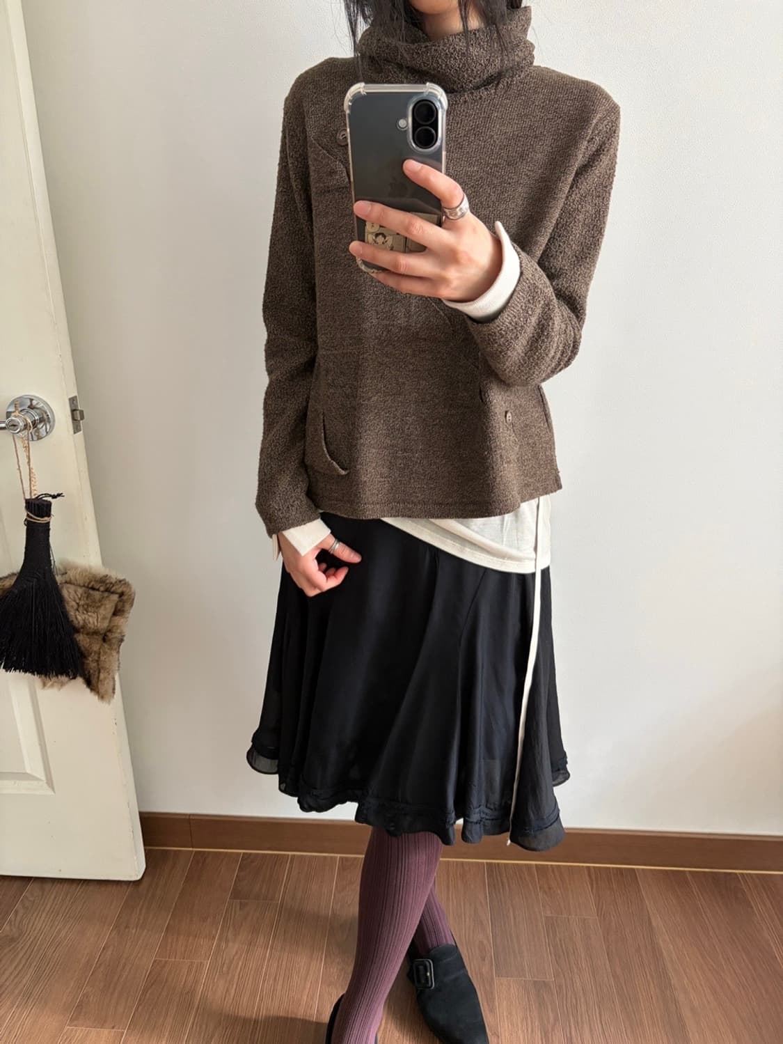 button point wide turtleneck knit 상품이미지2