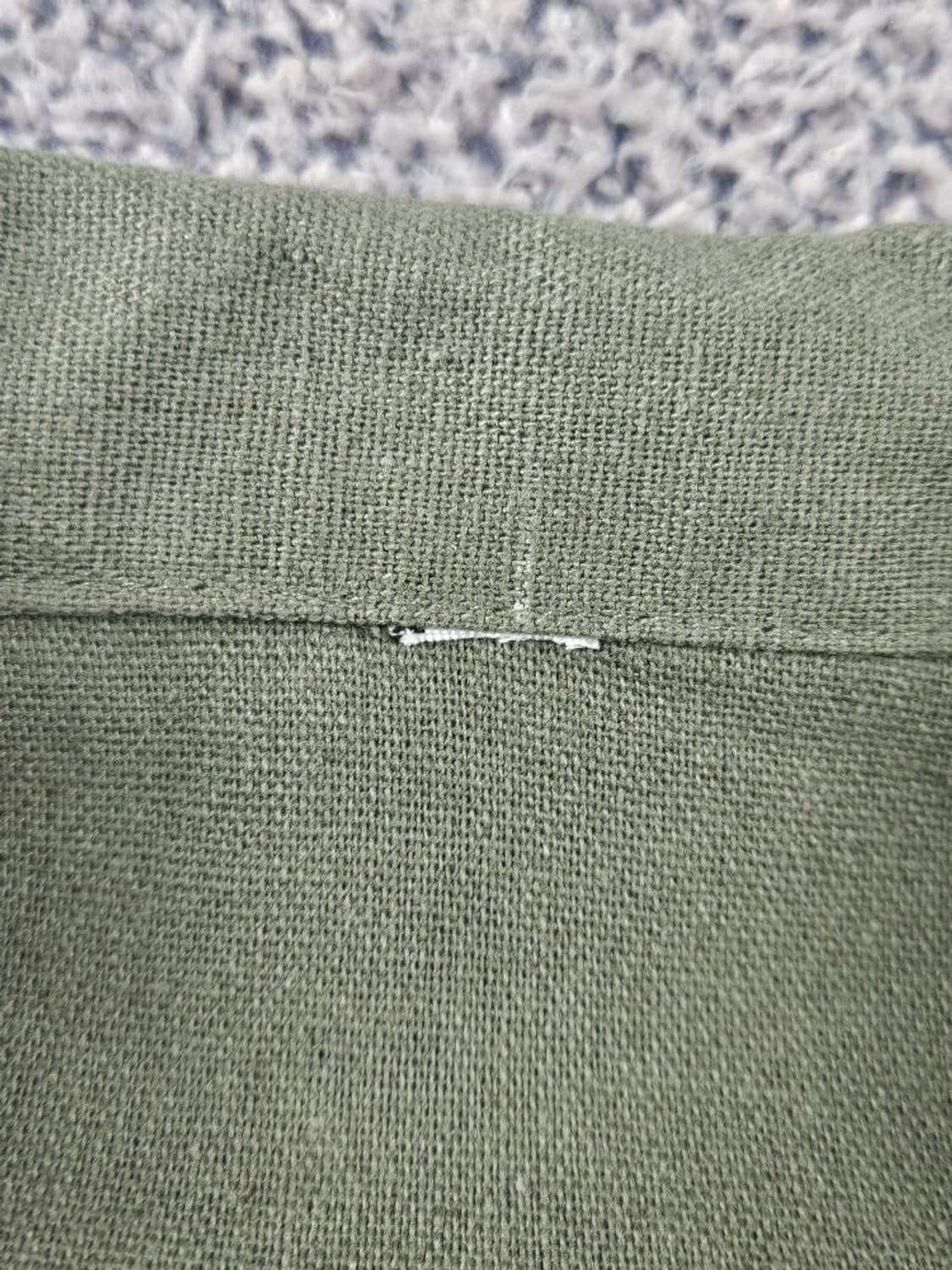 빈티지 올리브 포켓 셔링암 셔츠 ( L추정 ) / 11247 상품이미지9