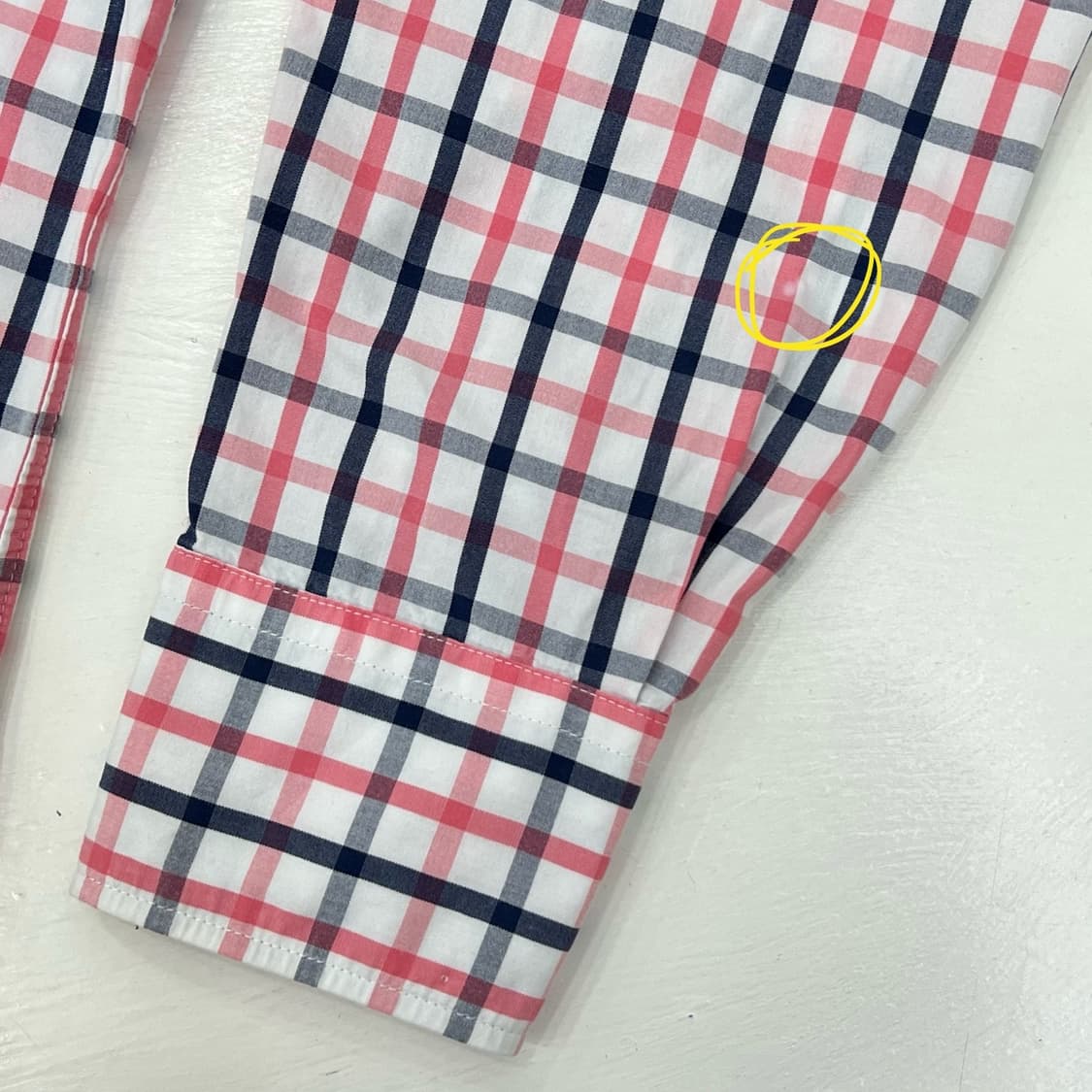 타미힐피거 슬림핏 체크 셔츠 L 상품이미지6