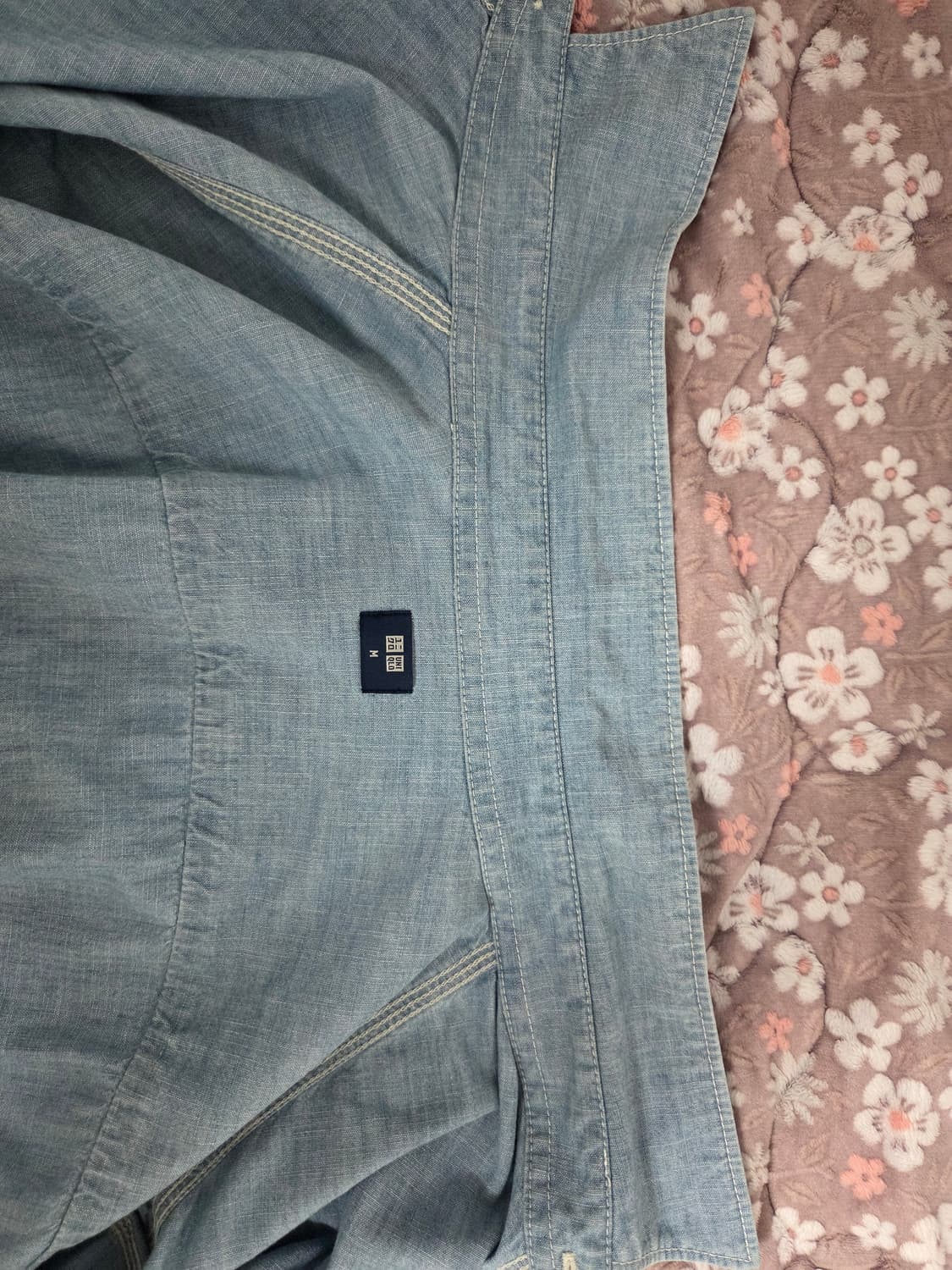 유니클로 샴브레이 워크 셔츠 M 상품이미지3