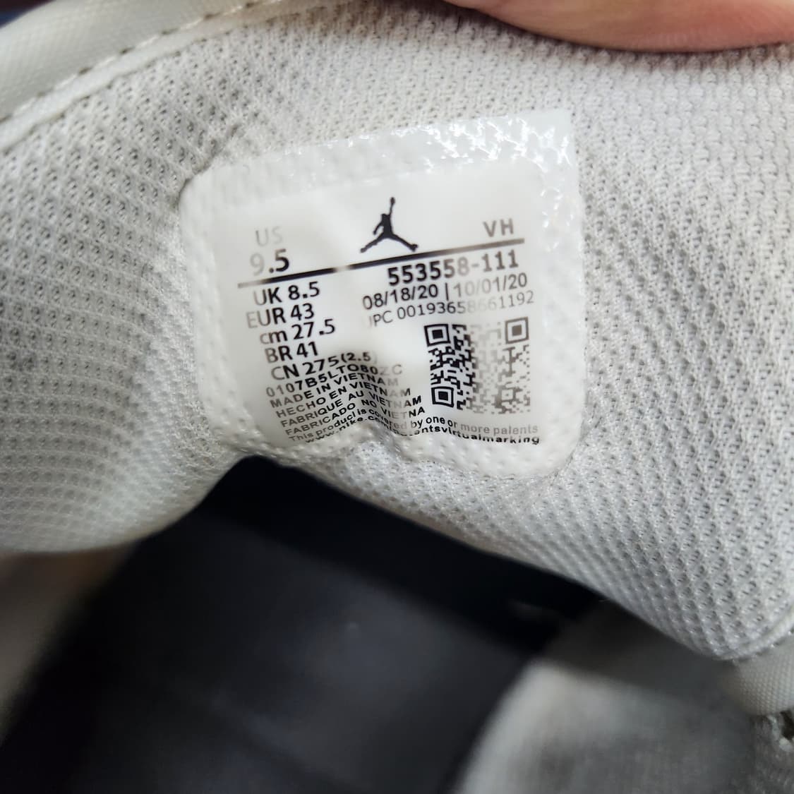 나이키 에어 조던1 로우 운동화 US9.5(275) 상품이미지6