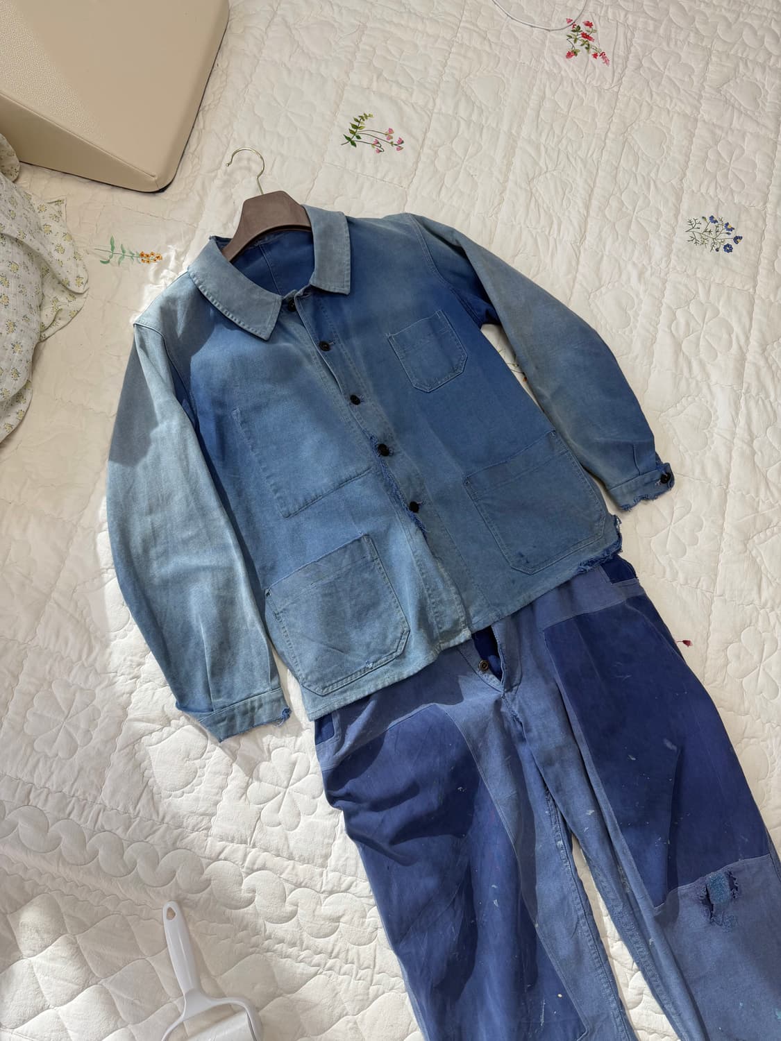 페이딩 사시코 프렌치 셋업 워크자켓+팬츠 30s-40s +50s-70s 상품이미지1