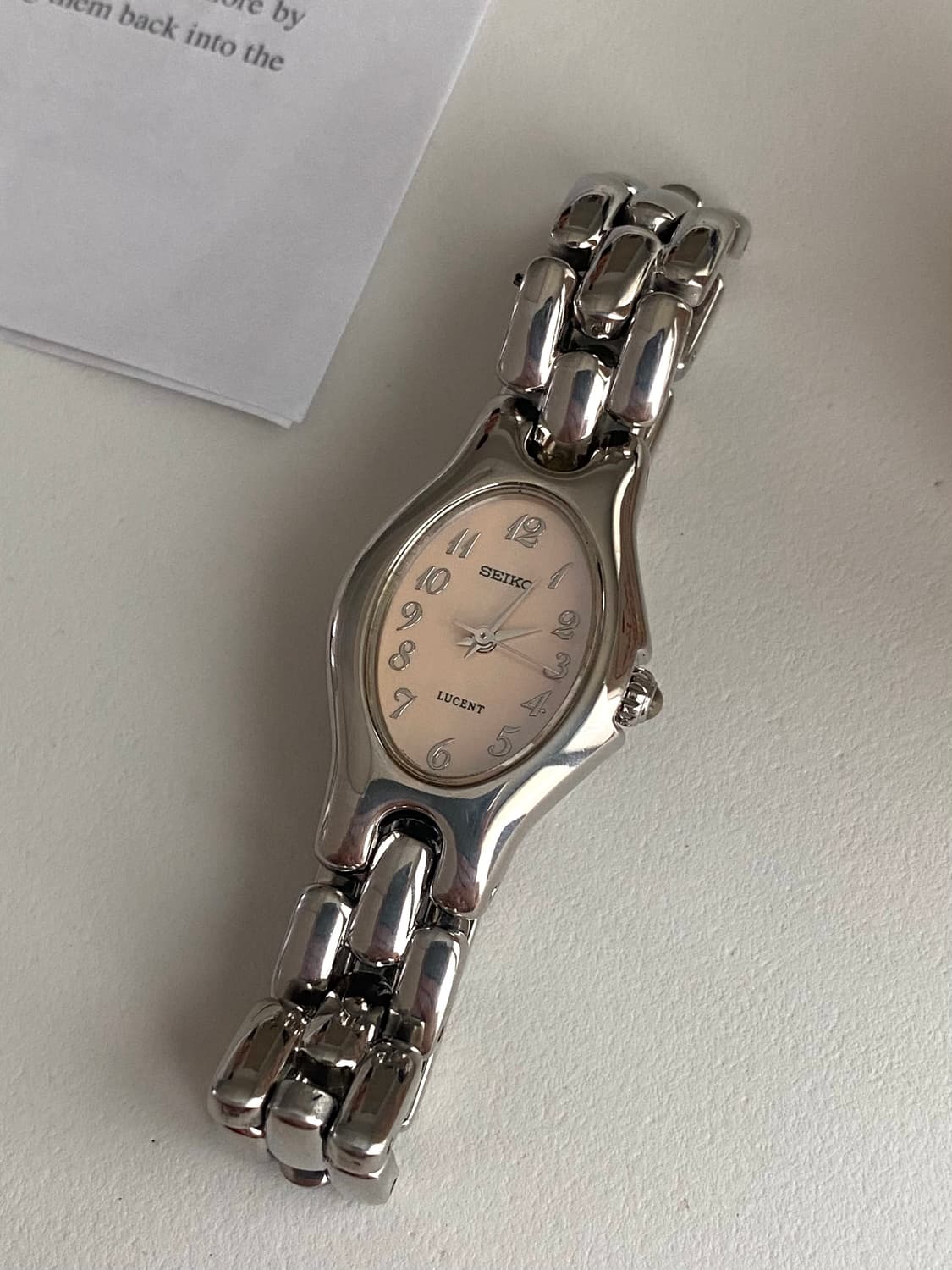 Seiko 세이코 루센트 쿼츠 핑크 레이디스 상품이미지1