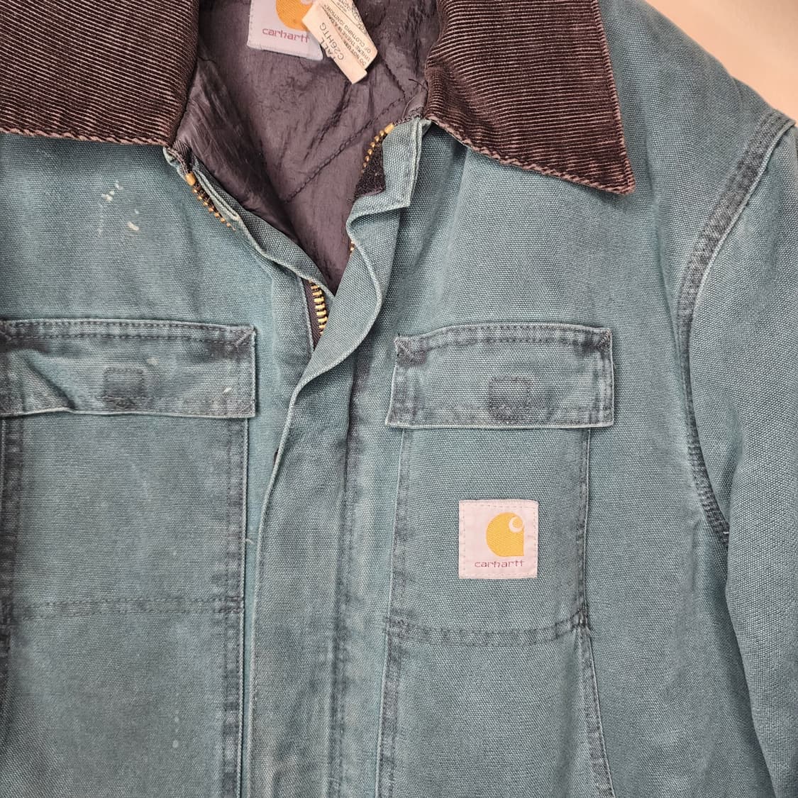 칼하트 C26 캔버스 자켓 헌터 그린 상품이미지2