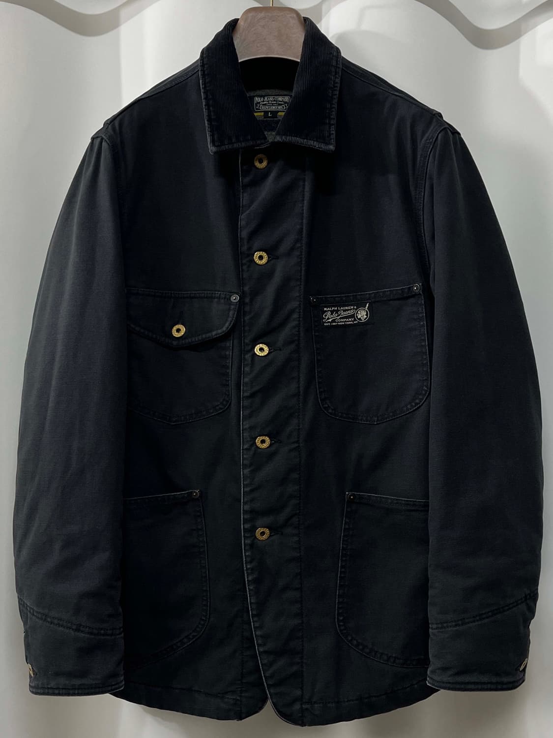 폴로 랄프로렌 사우스웨스트 인디언헤드 스톤 블랙데님 초어자켓 상품이미지1