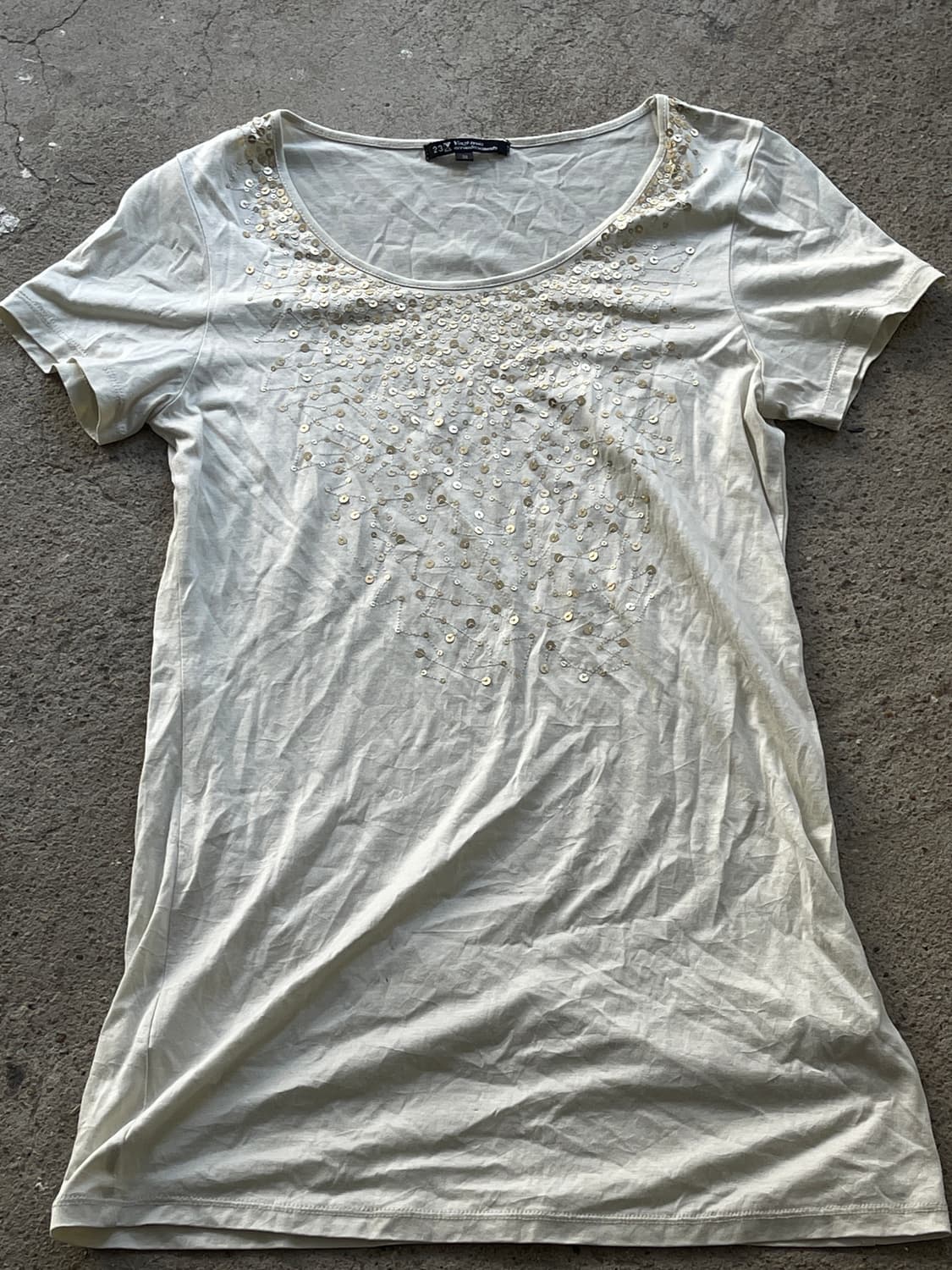 (Japanese vintage)slim u neck t 상품이미지3