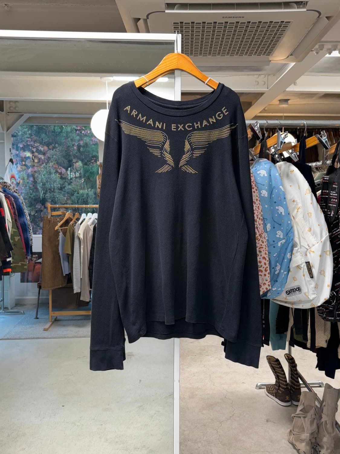 아르마니 익스체인지 와플 롱슬리브 상품이미지1