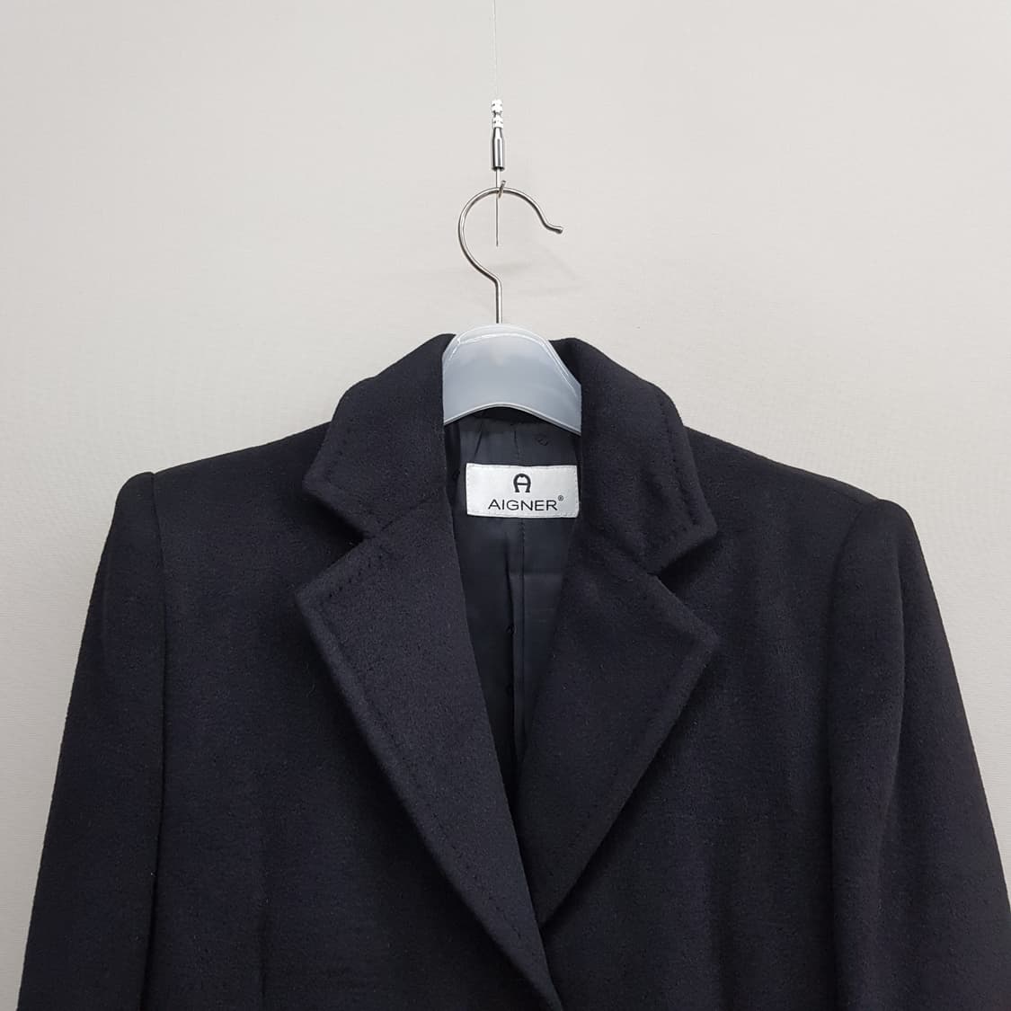 AIGNER 아이그너 클래식 울 앙고라 롱 코트 it 40사이즈 상품이미지2