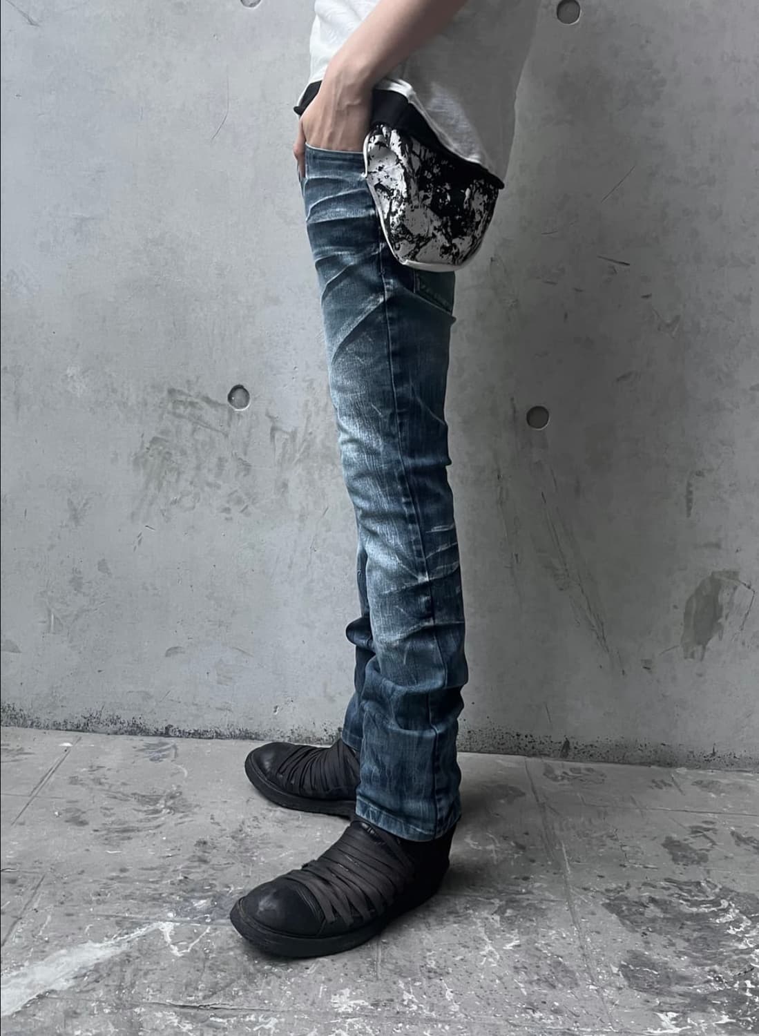 Tornado Mart ice bleached straight fit 상품이미지4