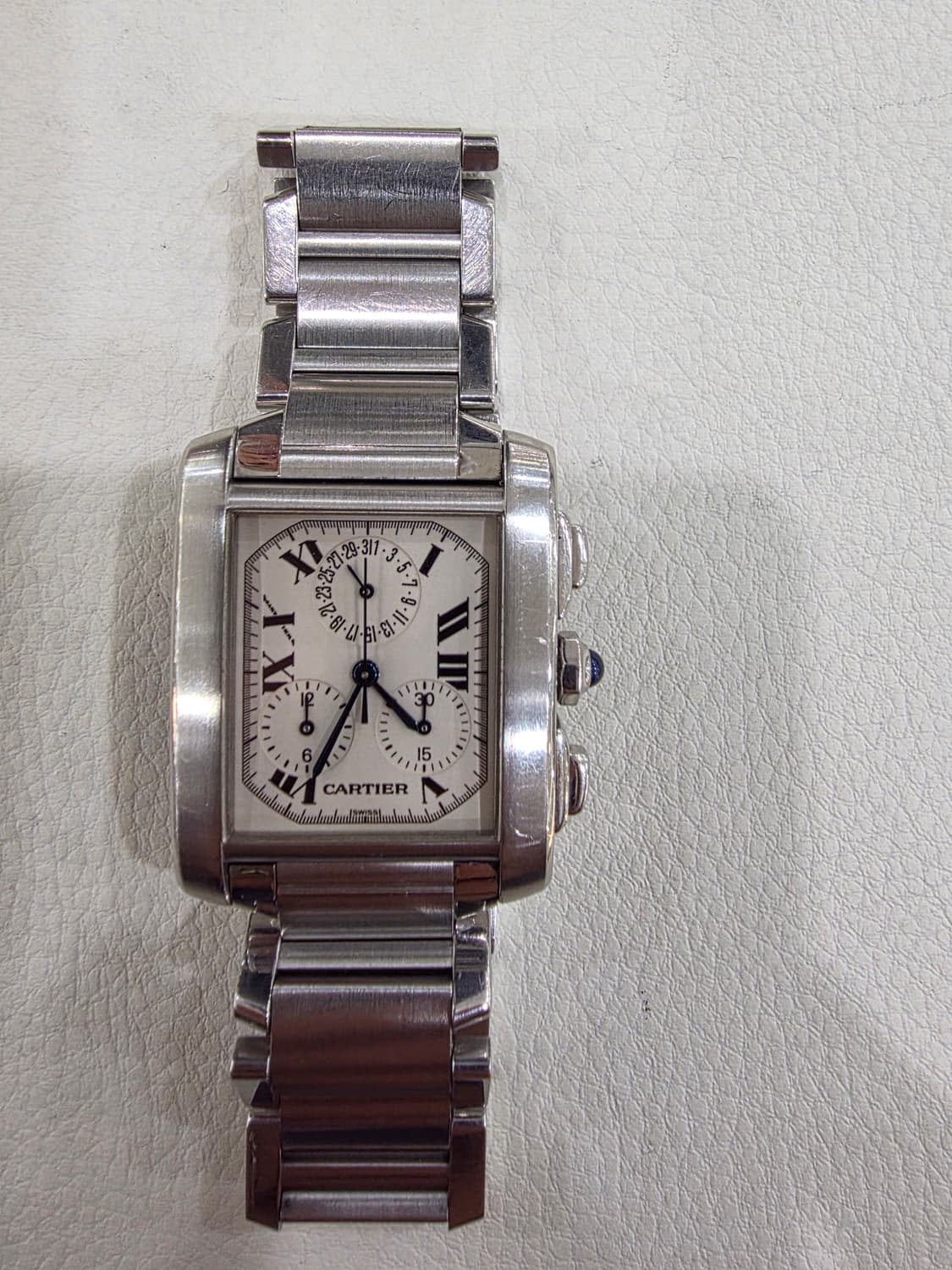 까르띠에 탱크 프랑세즈 스틸 시계 정품 상품이미지1