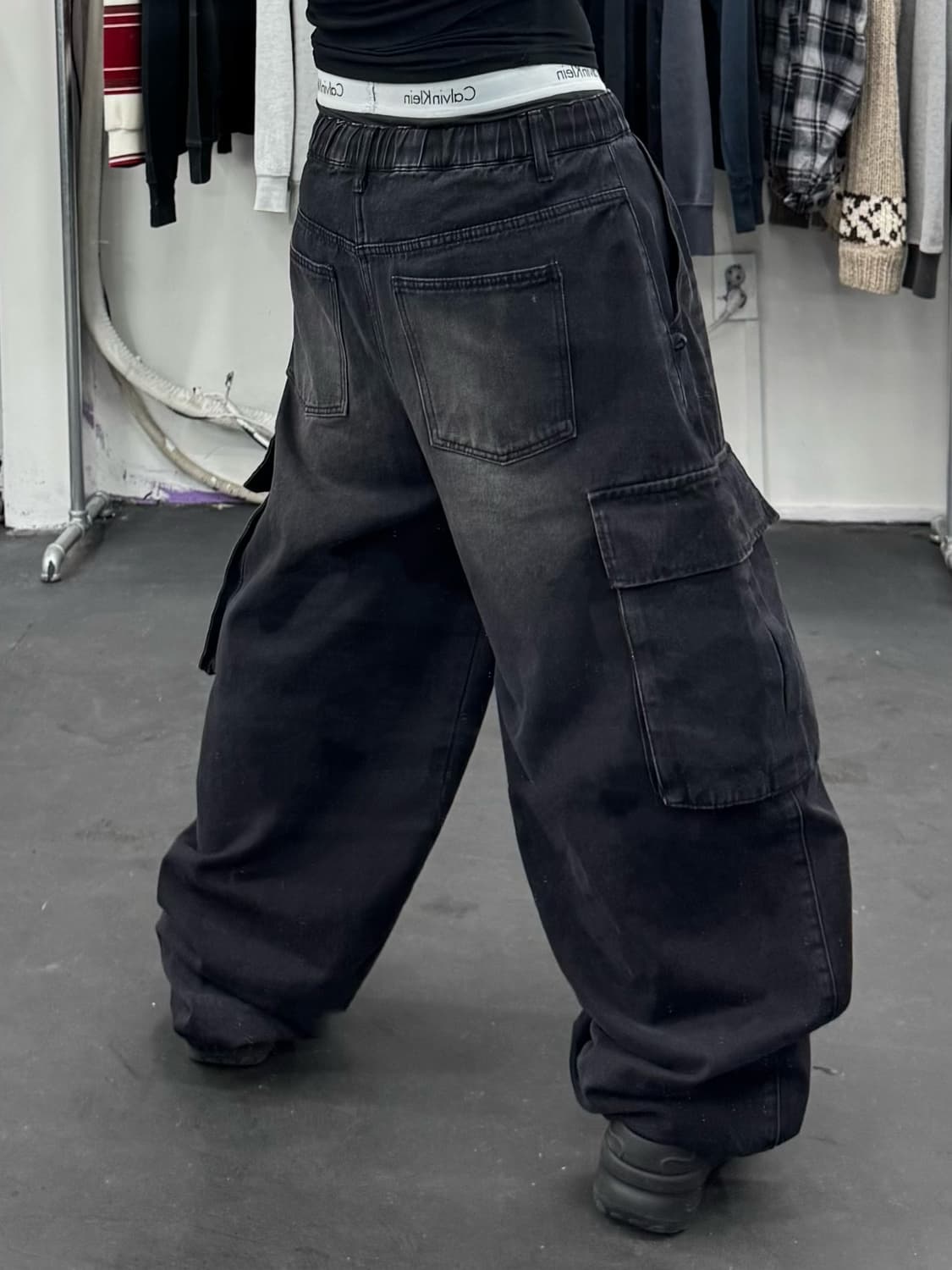 벌룬 데님 카고팬츠 상품이미지4