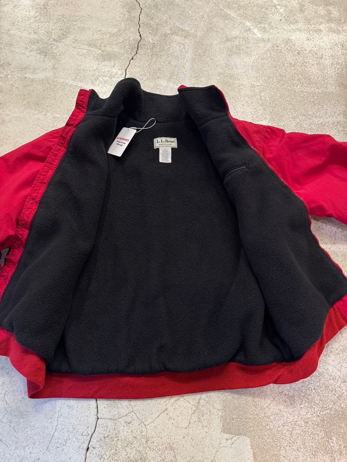 00s 엘엘빈 웜업 플리스 라이닝 자켓 상품이미지4