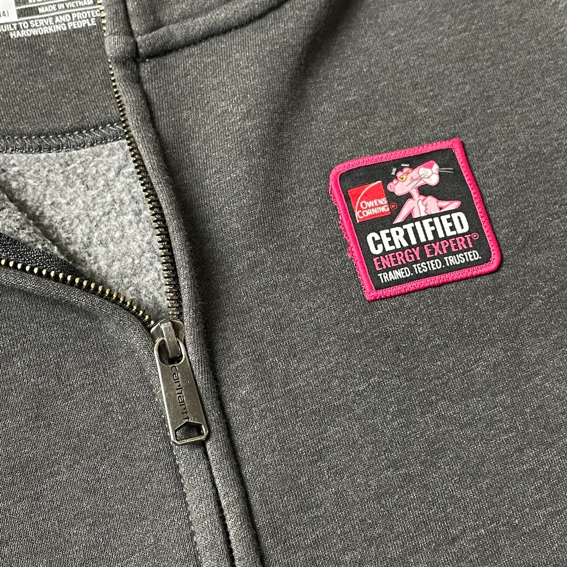 CARHARTT 칼하트 빈티지 그레이 기모 코튼 후드집업 A00462 상품이미지3