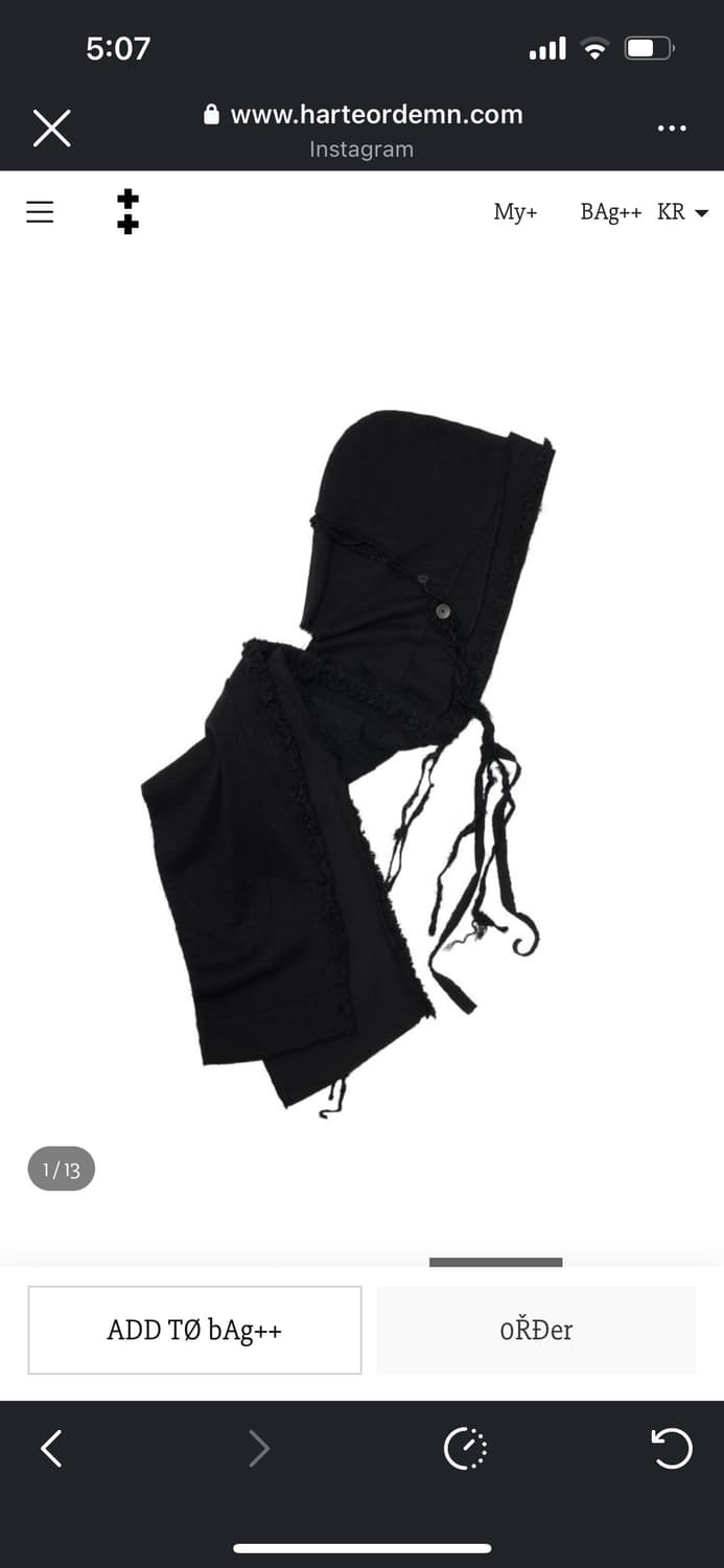 구매))하르테올뎀 후드 스카프 상품이미지1