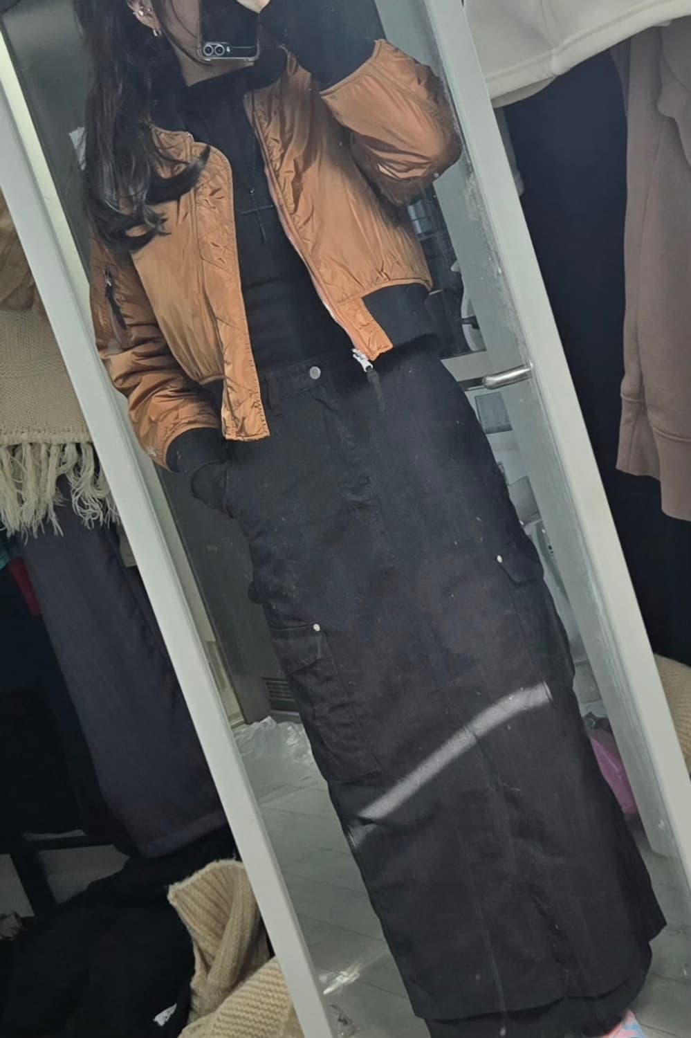 Y2k 페어리 브라운 양털뽀글이 크롭 패딩점퍼 상품이미지3