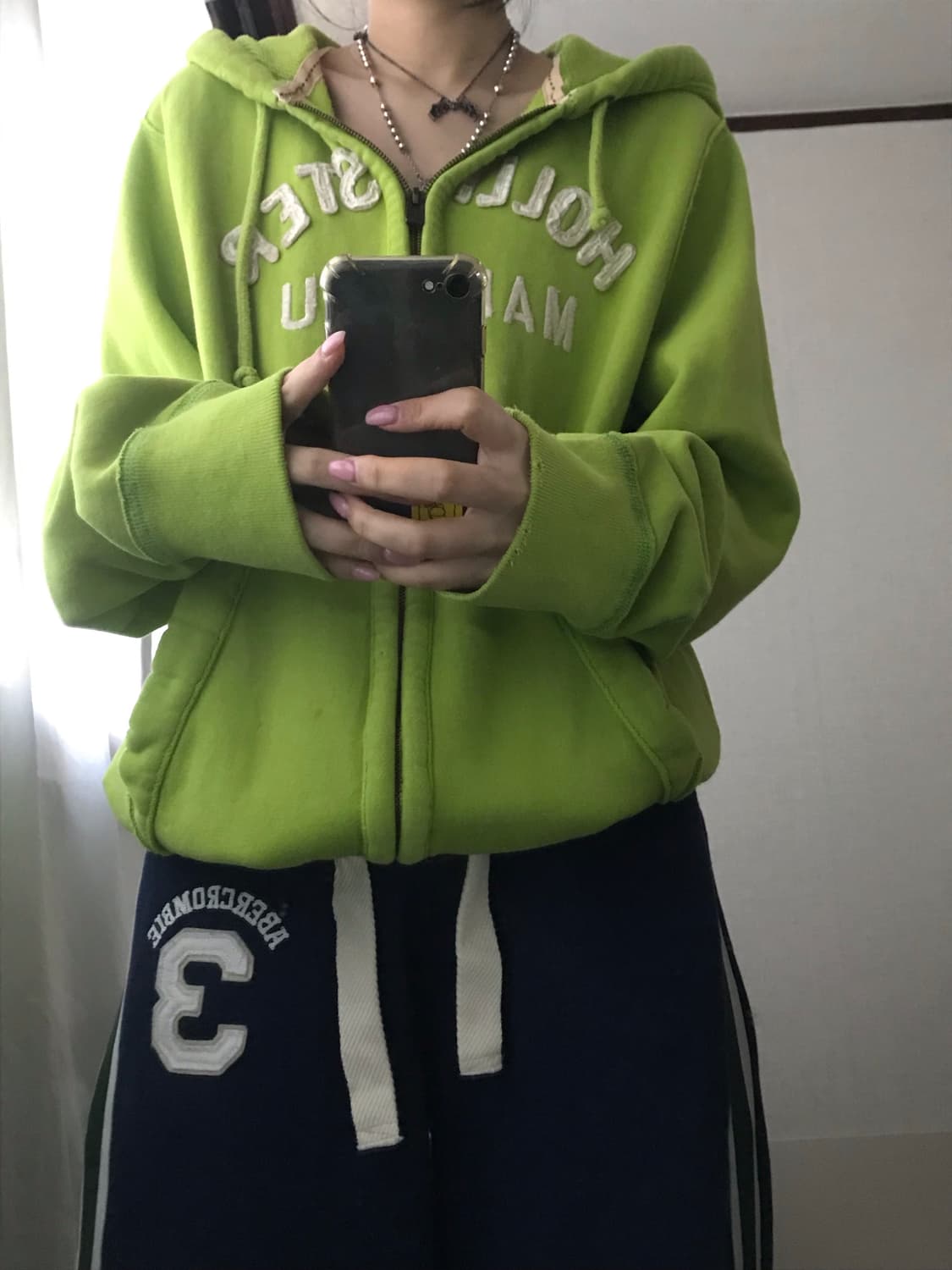 홀리스터 라임 후드집업 상품이미지6