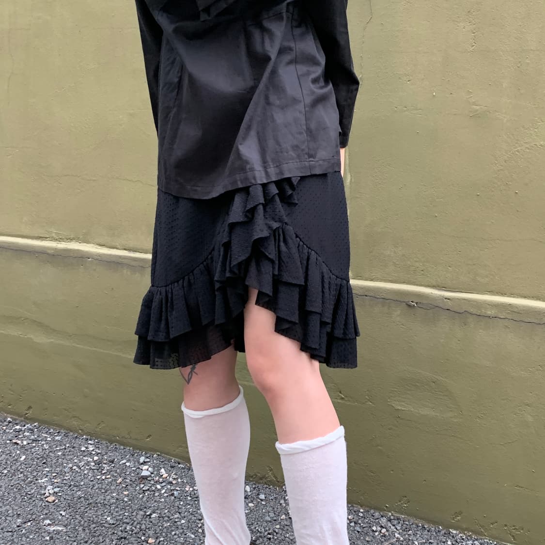 마크 바이 제이콥스 실크 러플 비대칭 스커트 상품이미지5