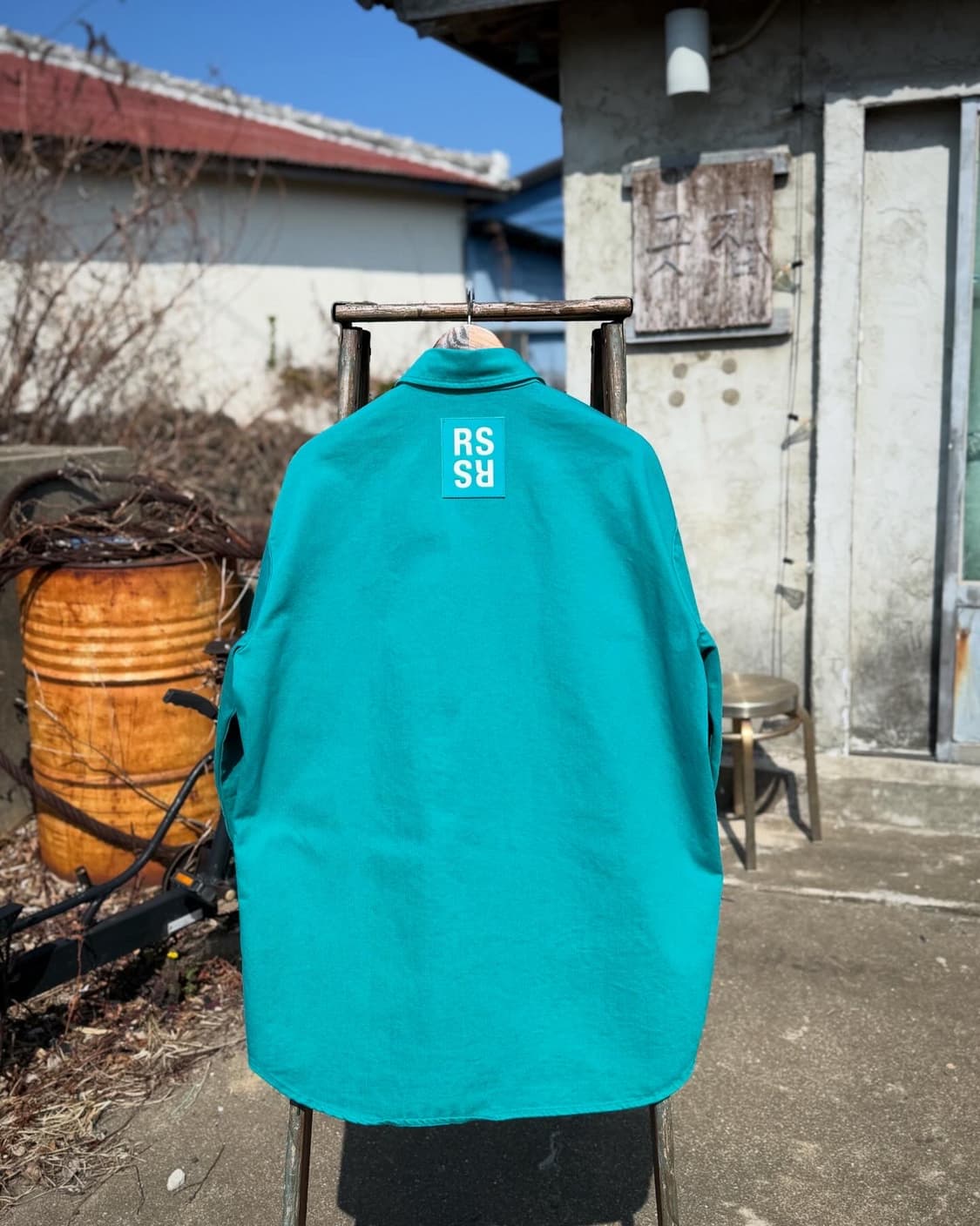 Raf Simons Big Fit Denim Shirt’ Petrol  상품이미지4