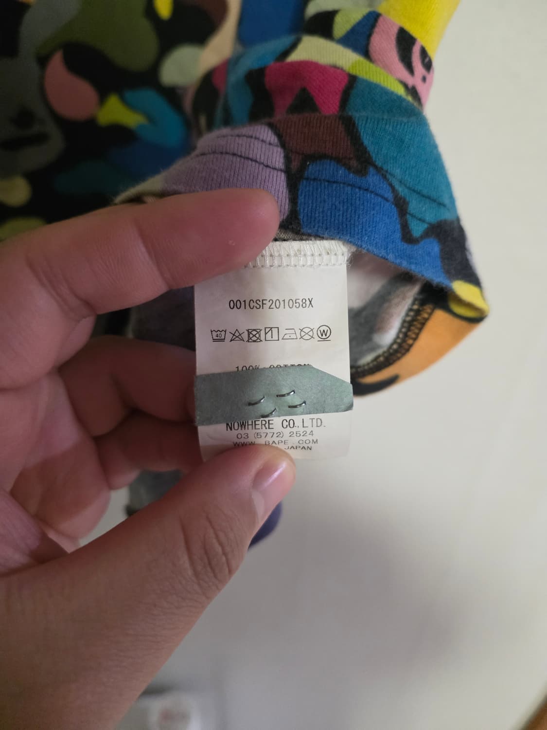 [XL] 베이프 멀티 풀카모 컬리지 반팔티 상품이미지4